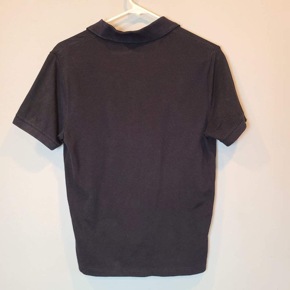 Athleta Shirt On The Go Polo Black Short Sleeve Womens Small - Picture 2 of 8